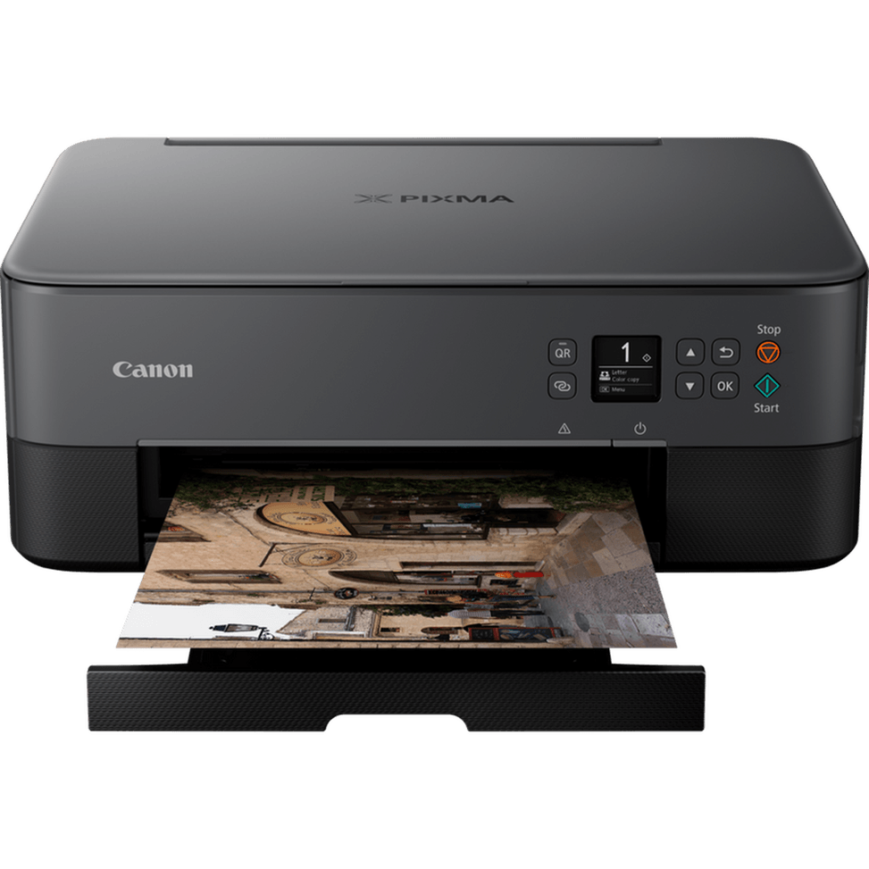 Imprimante photo jet d'encre couleur 3-en1 sans fil Canon PIXMA TS5350i, noire — image 5