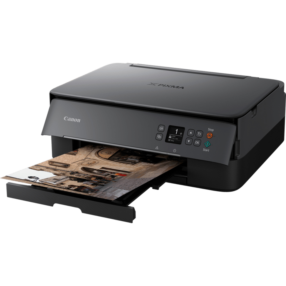 Imprimante photo jet d'encre couleur 3-en1 sans fil Canon PIXMA TS5350i, noire — image 6