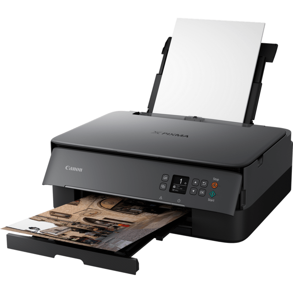 Imprimante photo jet d'encre couleur 3-en1 sans fil Canon PIXMA TS5350i, noire — image 7