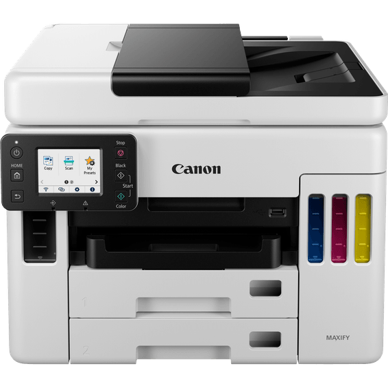 Imprimante jet d'encre MegaTank multifonction rechargeable couleur sans fil Canon MAXIFY GX7050