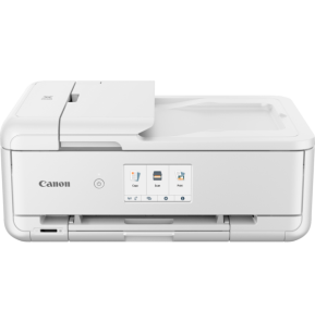 Imprimante photo jet d'encre couleur multifonction A3 sans fil Canon PIXMA TS9551Ca, blanc
