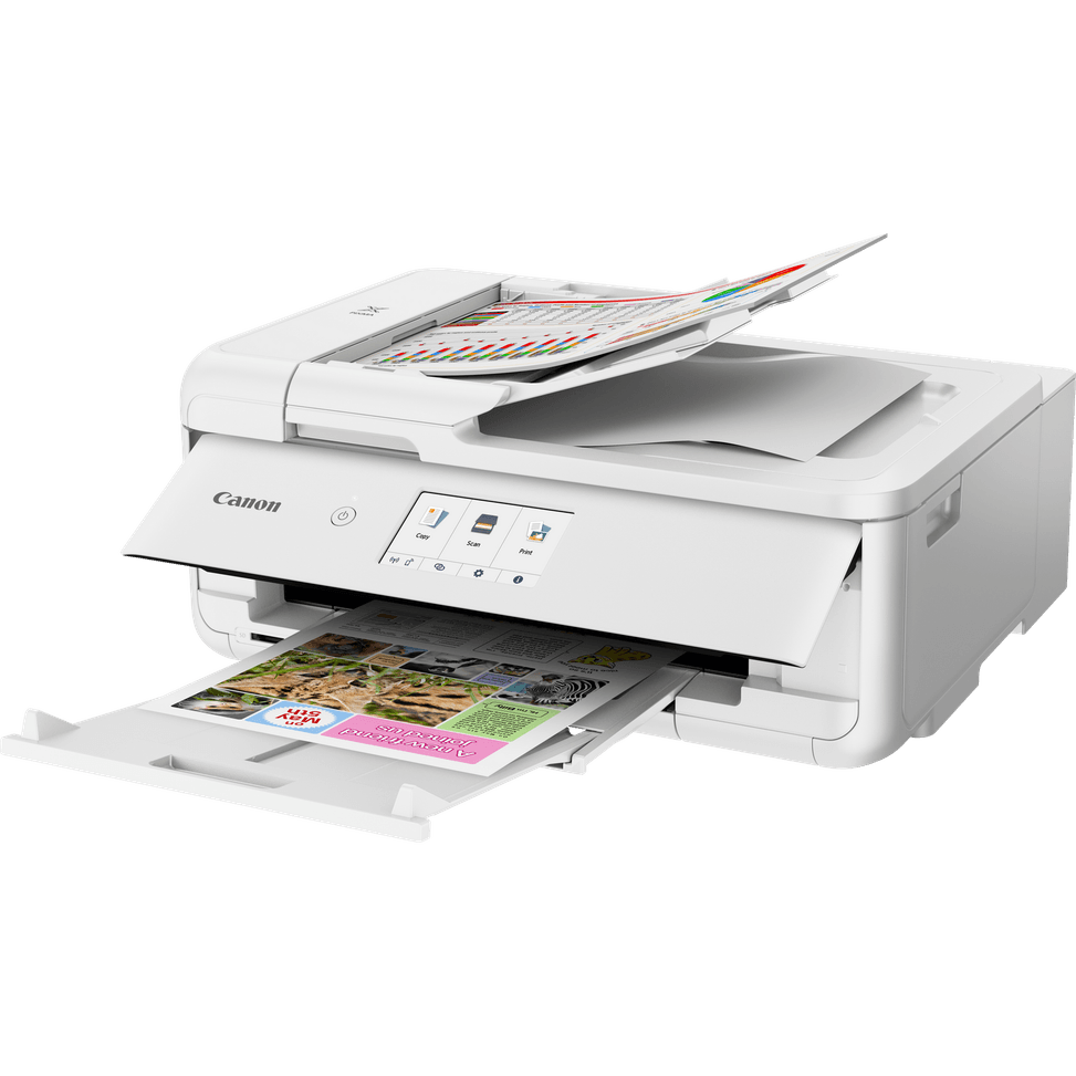 Imprimante photo jet d'encre couleur multifonction A3 sans fil Canon PIXMA TS9551Ca, blanc — image 6