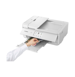 Imprimante photo jet d'encre couleur multifonction A3 sans fil Canon PIXMA TS9551Ca, blanc
