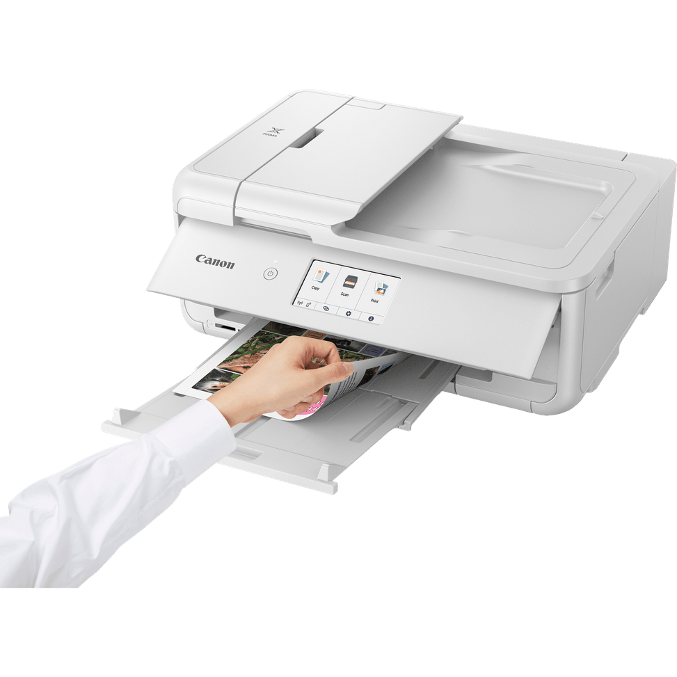 Imprimante photo jet d'encre couleur multifonction A3 sans fil Canon PIXMA TS9551Ca, blanc — image 8