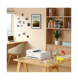 Imprimante photo jet d'encre couleur multifonction A3 sans fil Canon PIXMA TS9551Ca, blanc