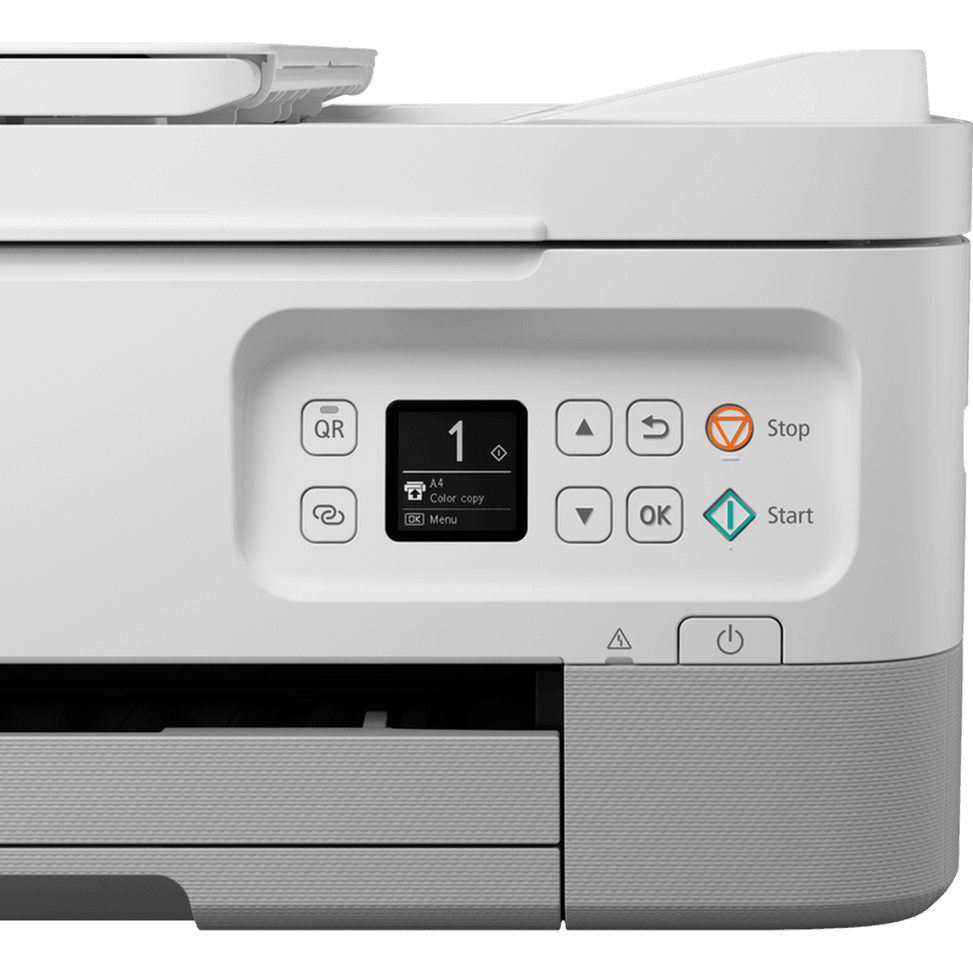 Imprimante photo jet d'encre couleur 3-en-1 sans fil Canon PIXMA TS7451i, blanche — image 6