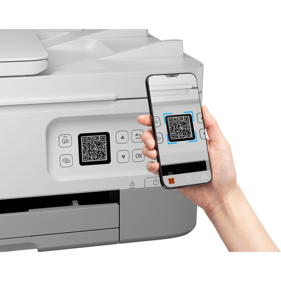 Imprimante photo jet d'encre couleur 3-en-1 sans fil Canon PIXMA TS7451i, blanche — image 9