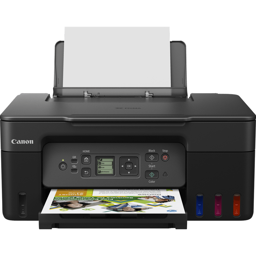 Imprimante MegaTank 3-en-1 rechargeable couleur Wi-Fi Canon PIXMA G3570, Noir — image 2