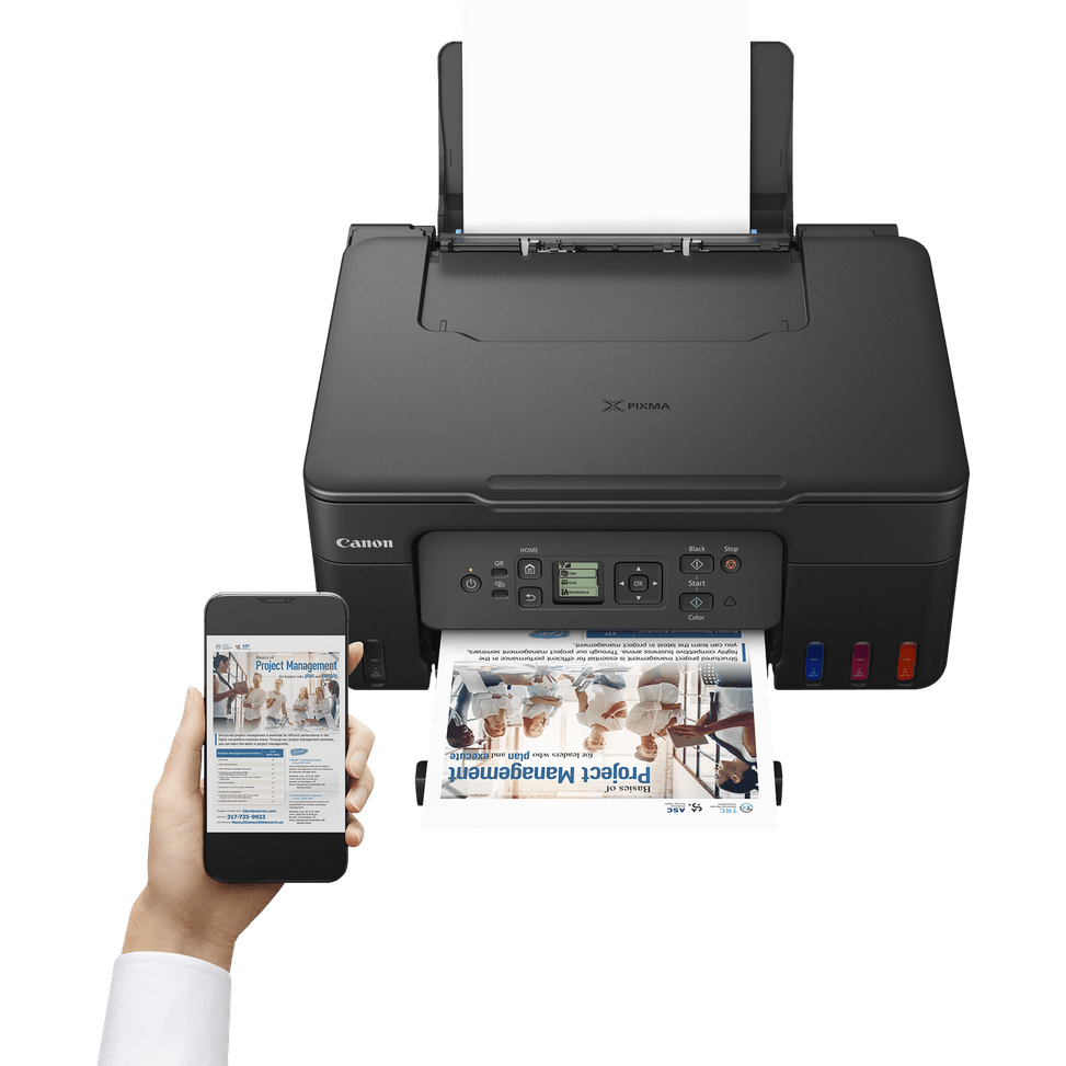 Imprimante MegaTank 3-en-1 rechargeable couleur Wi-Fi Canon PIXMA G3570, Noir — image 9