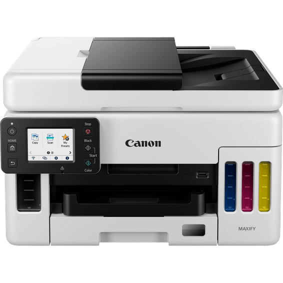 Imprimante jet d'encre MegaTank rechargeable 3-en-1 avec connexion sans fil Canon MAXIFY GX6050