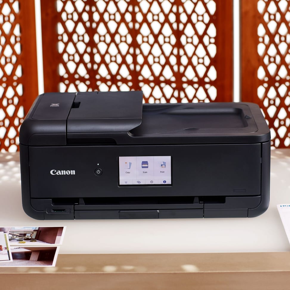 Imprimante photo jet d'encre couleur multifonction A3 sans fil Canon PIXMA TS9550a, noir — image 1