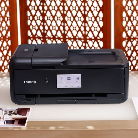 Imprimante photo jet d'encre couleur multifonction A3 sans fil Canon PIXMA TS9550a, noir