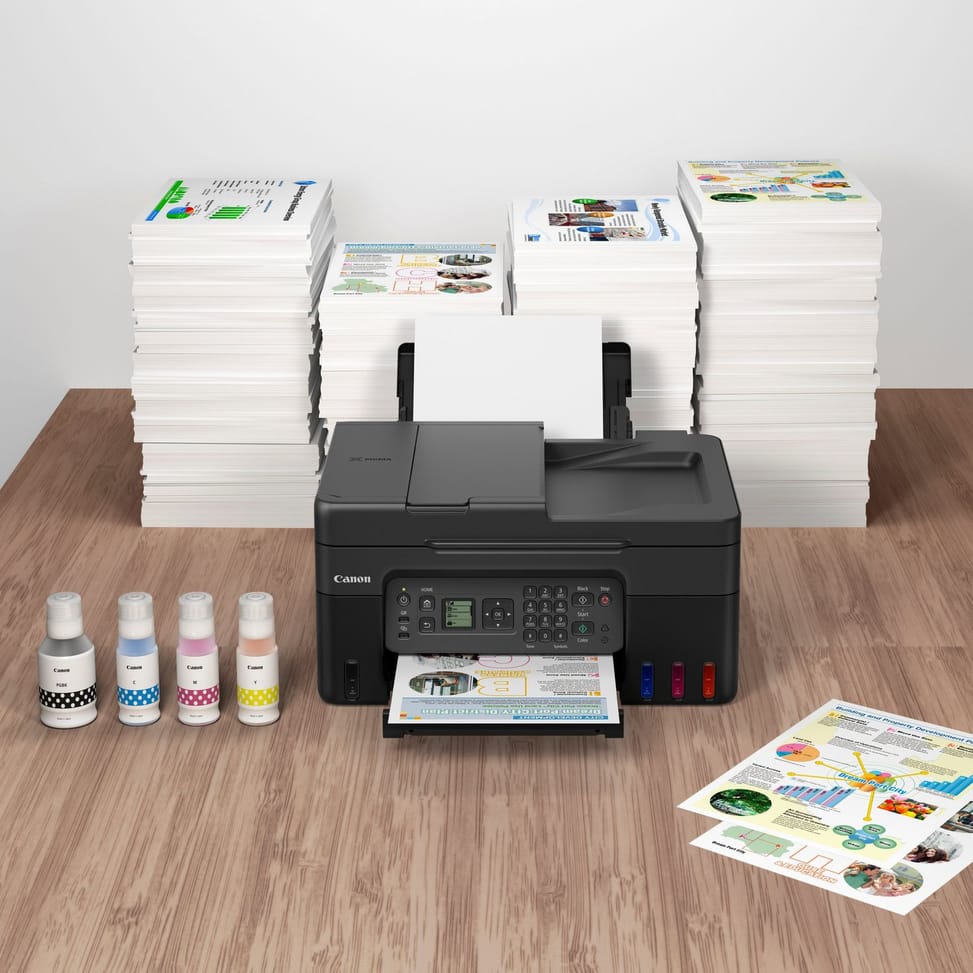 Imprimante jet d'encre MegaTank multifonction rechargeable couleur Wi-Fi Canon PIXMA G4570 — image 6