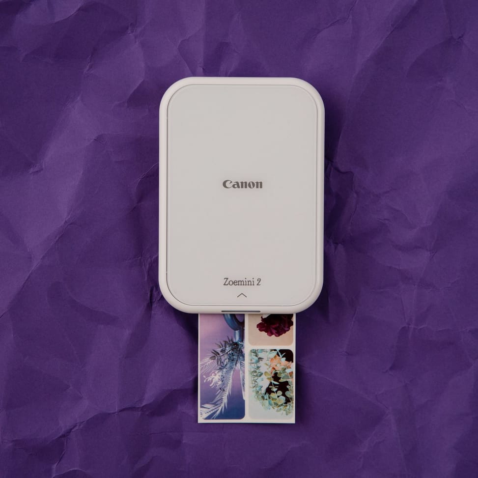 Imprimante photo couleur portable Canon Zoemini 2, blanc + papier photo autocollant ZINK™ 5 × 7,6 cm (20 feuilles) + papier auto — image 8