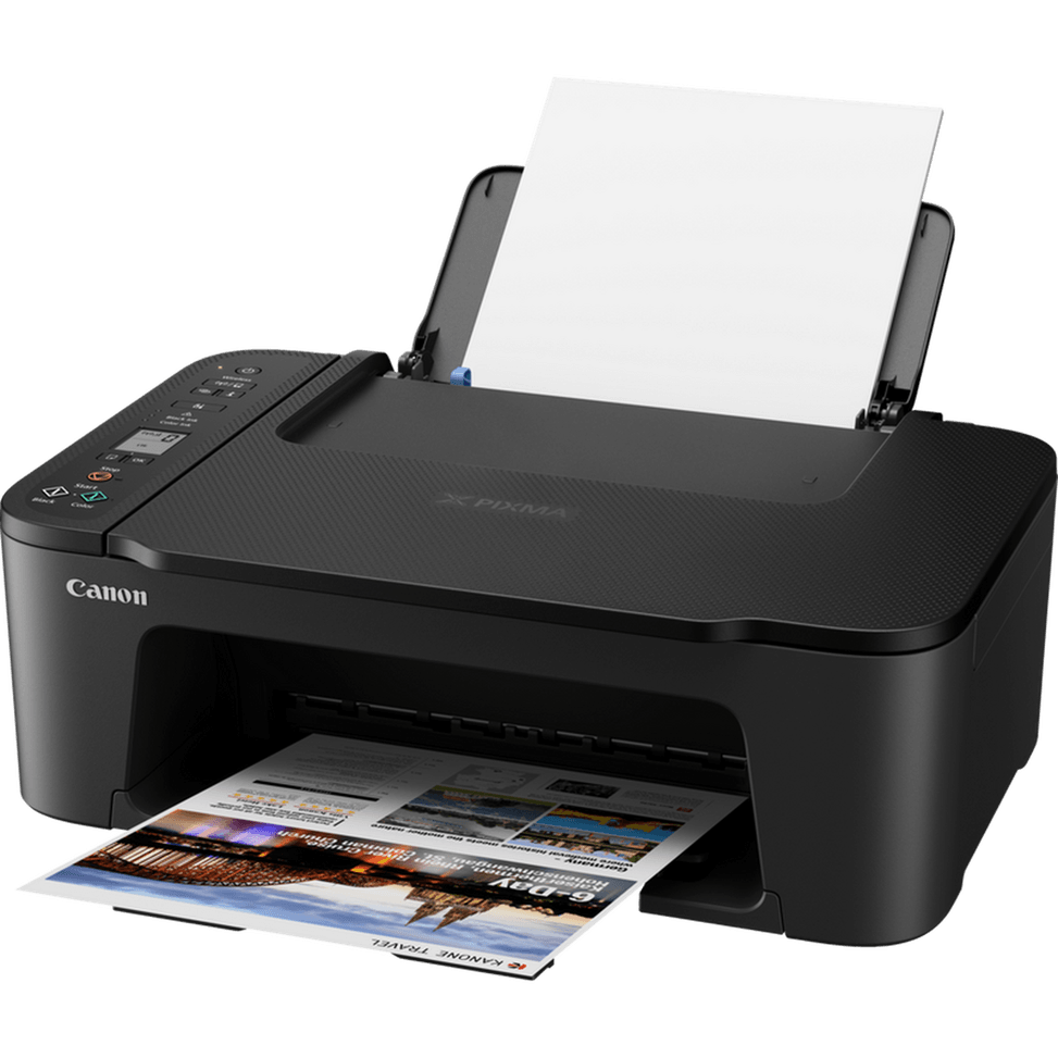 Imprimante photo jet d'encre couleur 3-en1 sans fil Canon PIXMA TS3550i, noire — image 4