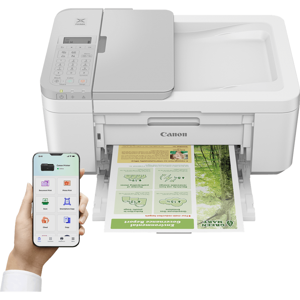 Imprimante multifonction Wi-Fi Canon PIXMA TR4756i, blanche — image 3