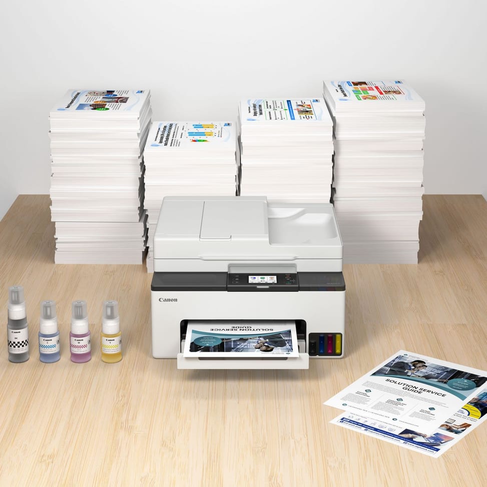 Imprimante jet d'encre MegaTank multifonction rechargeable couleur sans fil Canon MAXIFY GX2050 — image 9