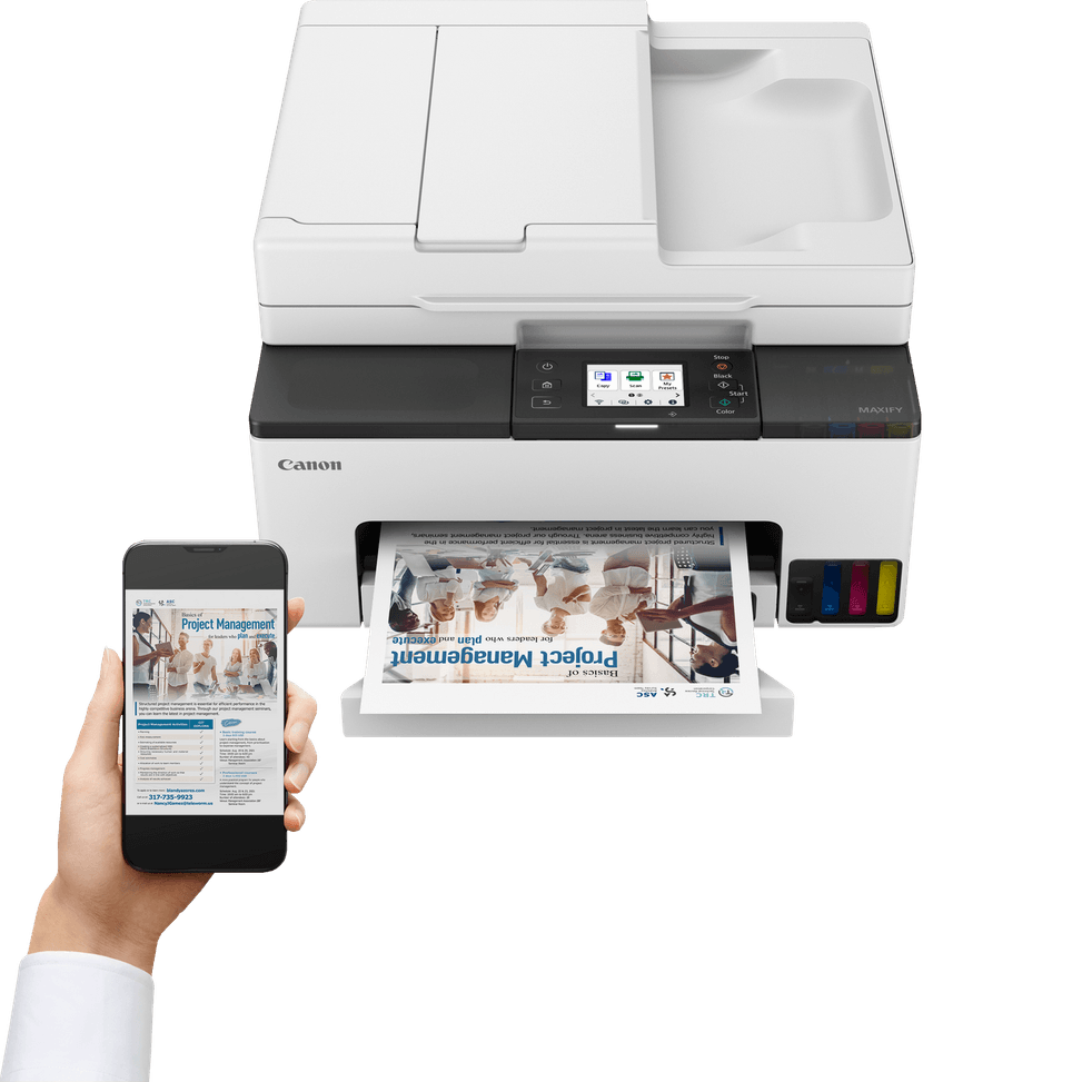 Imprimante jet d'encre MegaTank multifonction rechargeable couleur sans fil Canon MAXIFY GX2050 — image 12