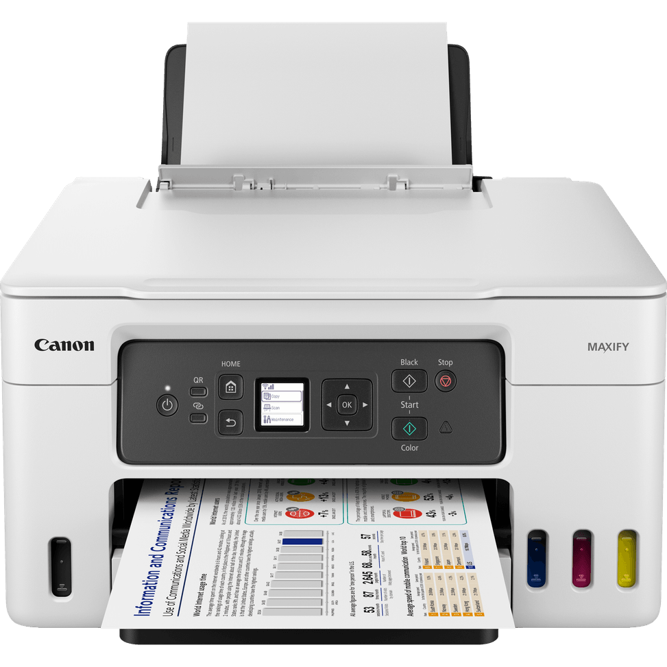 Imprimante jet d'encre MegaTank 3-en-1 rechargeable sans fil Canon MAXIFY GX3050 — image 2