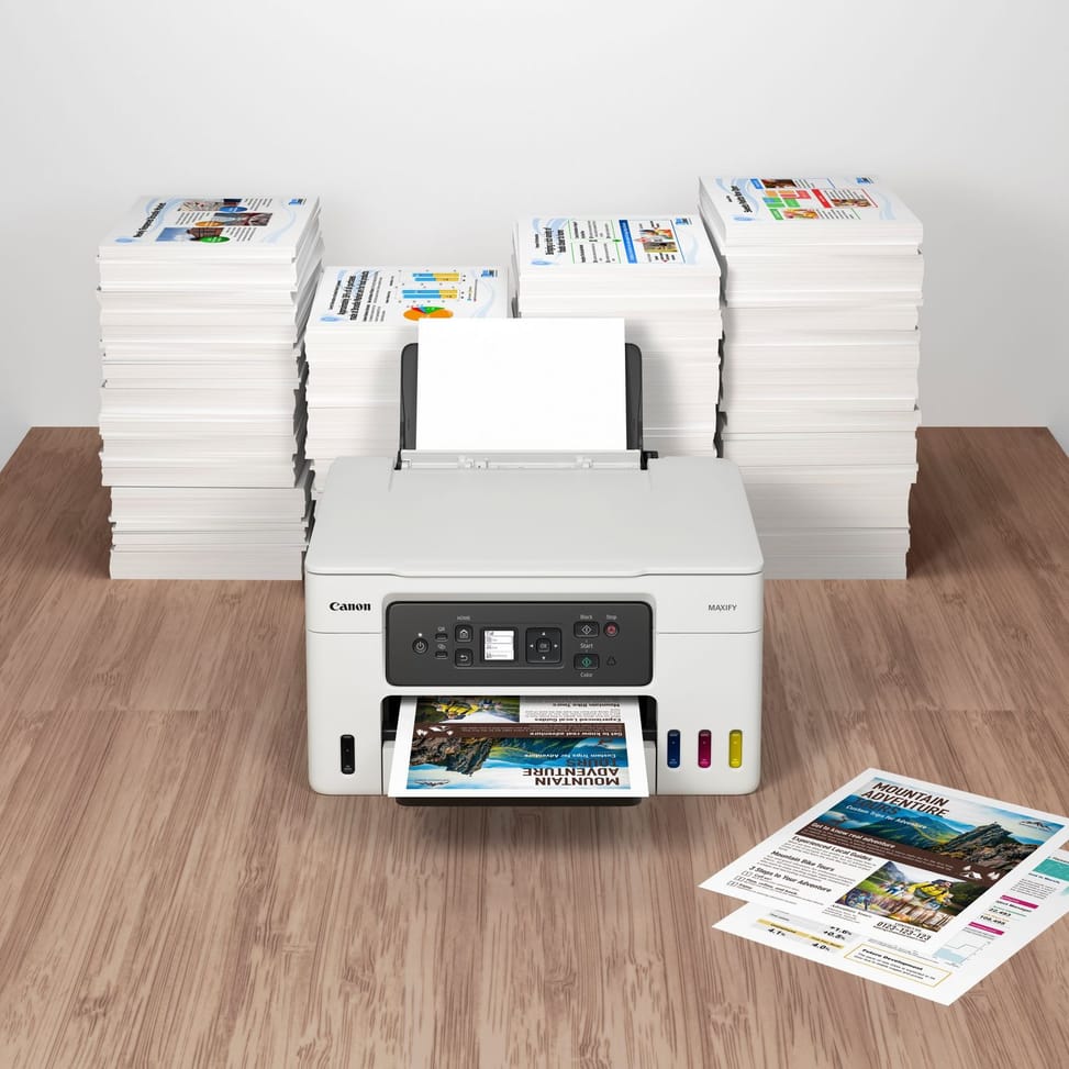 Imprimante jet d'encre MegaTank 3-en-1 rechargeable sans fil Canon MAXIFY GX3050 — image 7