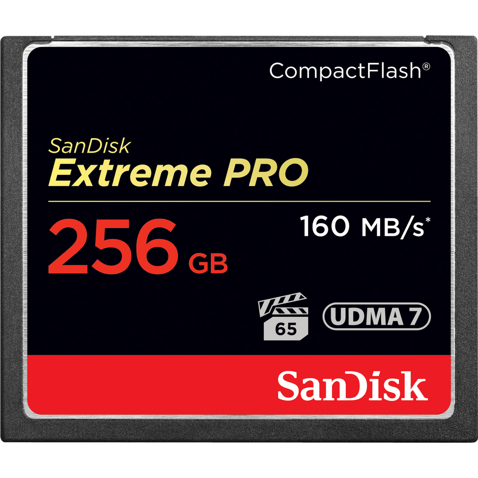 Carte mémoire CompactFlash SanDisk Extreme PRO, 160 Mo/s, 256 Go — image 1