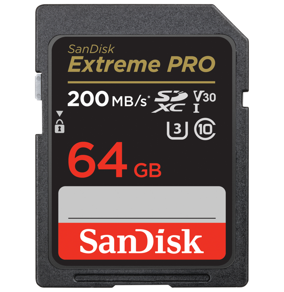 Carte mémoire SanDisk Extreme PRO SDXC UHS-I C10, 64 Go