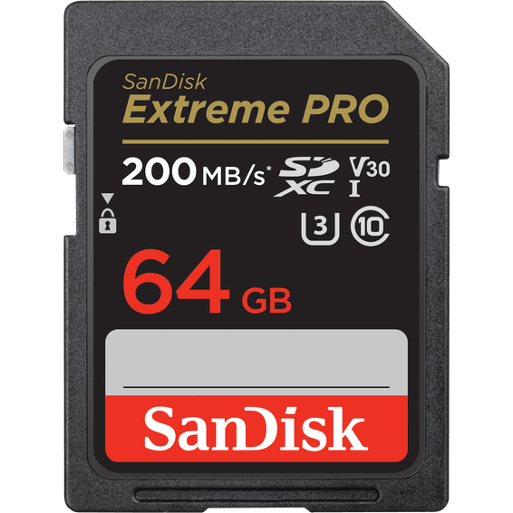 Carte mémoire SanDisk Extreme PRO SDXC UHS-I C10, 64 Go