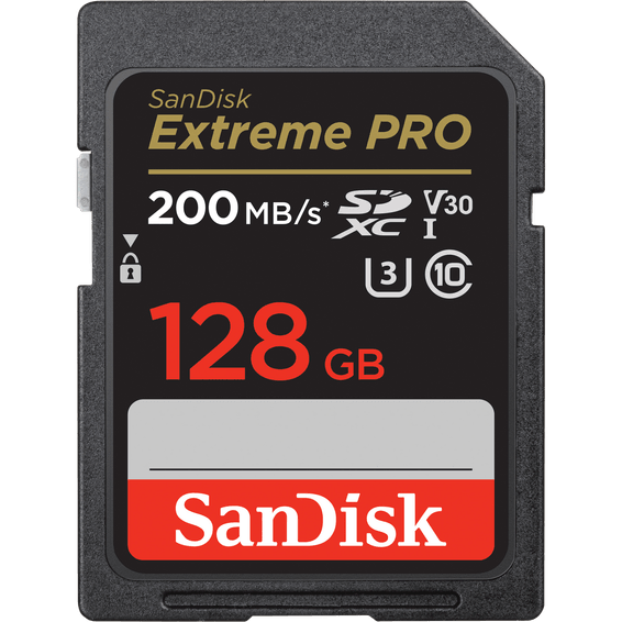 Carte mémoire SanDisk Extreme Pro SDXC UHS-I C10, 128 Go