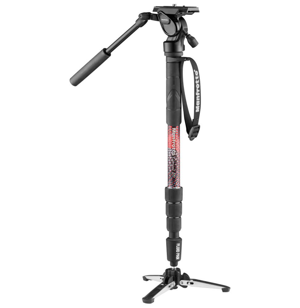 Kit monopode vidéo Element MII en aluminium avec rotule fluide de Manfrotto
