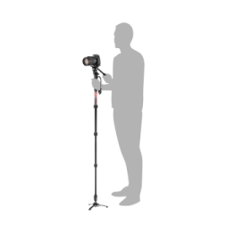 Kit monopode vidéo Element MII en aluminium avec rotule fluide de Manfrotto