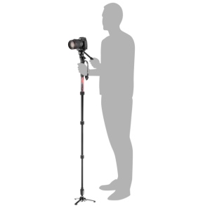Kit monopode vidéo Element MII en aluminium avec rotule fluide de Manfrotto