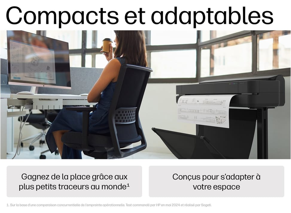 Imprimante Grand Format HP DesignJet T650 de 24 pouces / A1  traceur édition 2025 — image 4