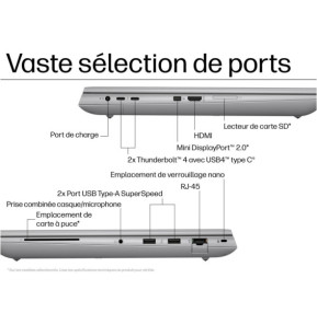 Station de travail mobile HP ZBook Fury 16 G11 - NVIDIA RTX™ 4000