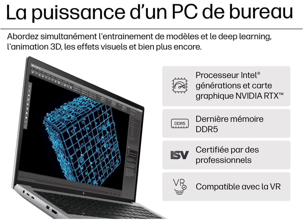 Station de travail mobile HP ZBook Fury 16 G11 - NVIDIA RTX™ 4000 — image 4