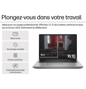Station de travail mobile HP ZBook Fury 16 G11 - NVIDIA RTX™ 4000
