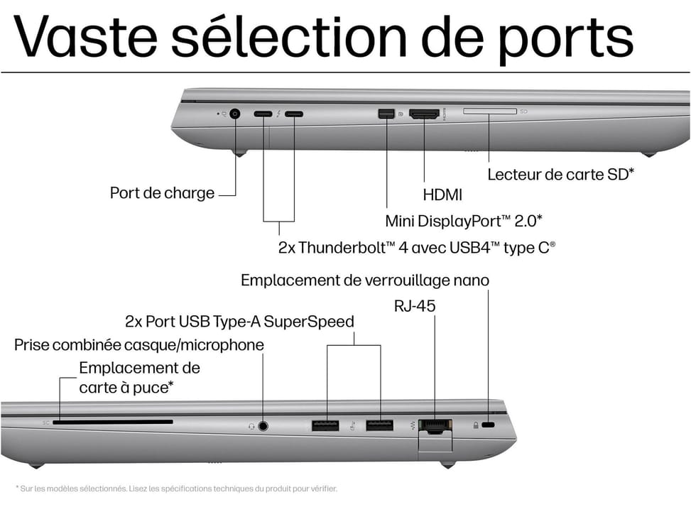 Station de travail portable HP ZBook Fury G11 16" - NVIDIA RTX 2000 Ada — image 2