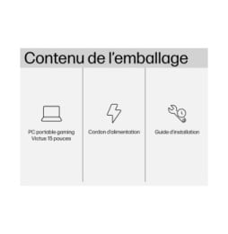 PC Portable Gaming Victus 15-fa1011nf - NVIDIA® GeForce RTX™ 4060
