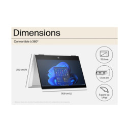 PC Portable Professionnel 2 en 1 HP Pro x360 435 G10 13,3"