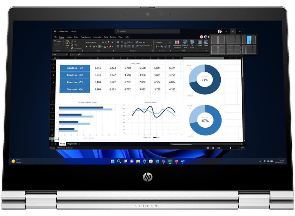 PC Portable Professionnel 2 en 1 HP Pro x360 435 G10 13,3" — image 8