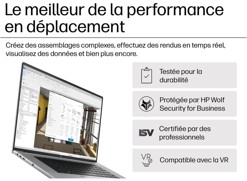 Station de travail HP Zbook Studio G11 16" - NVIDIA® GeForce® RTX™ 4070 — image 4