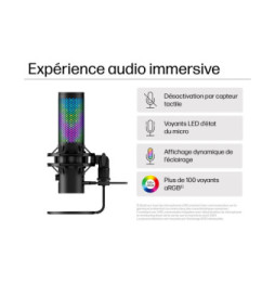 HyperX QuadCast 2 S – Microphone USB (noir)