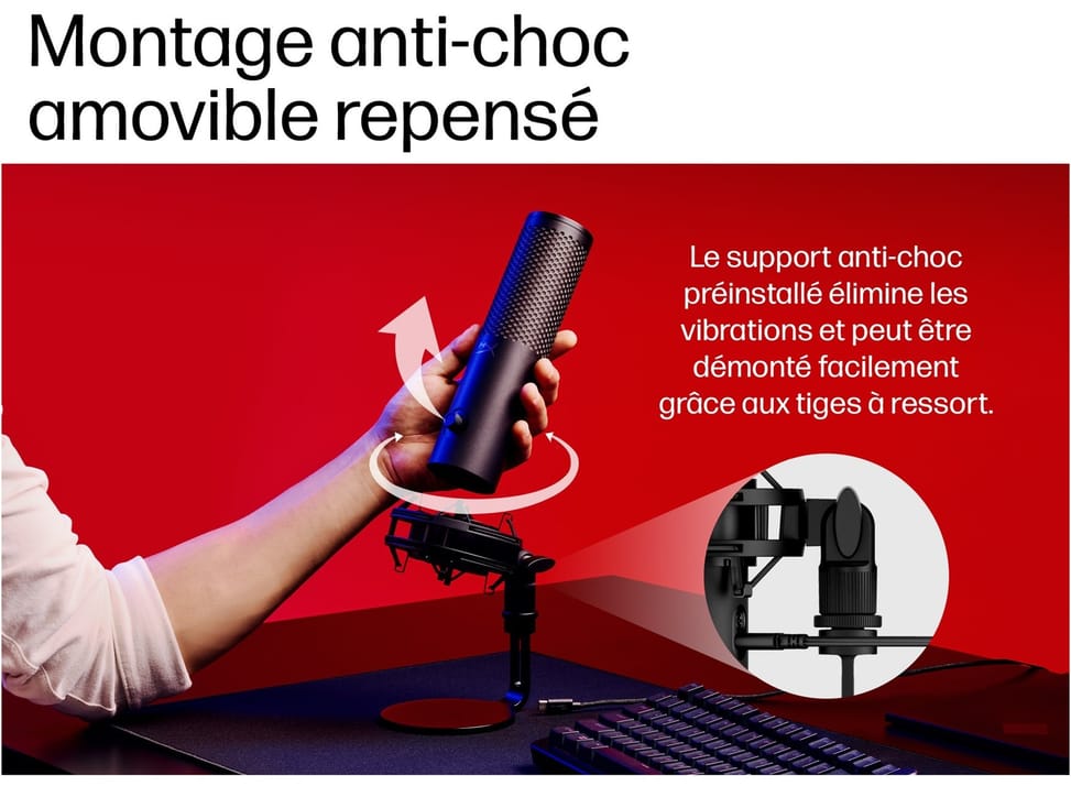 ميكروفون USB HyperX QuadCast 2 S (أسود) — صورة 6