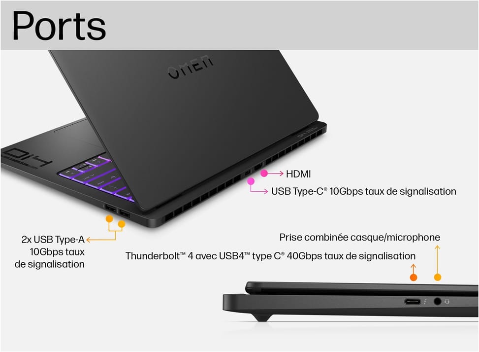 PC Portable Gaming OMEN Transcend 14-fb0101nf - NVIDIA® GeForce RTX™ 4070 — image 2