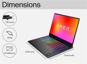 PC Portable Gaming OMEN Transcend 14-fb0101nf - NVIDIA® GeForce RTX™ 4070 — image 3