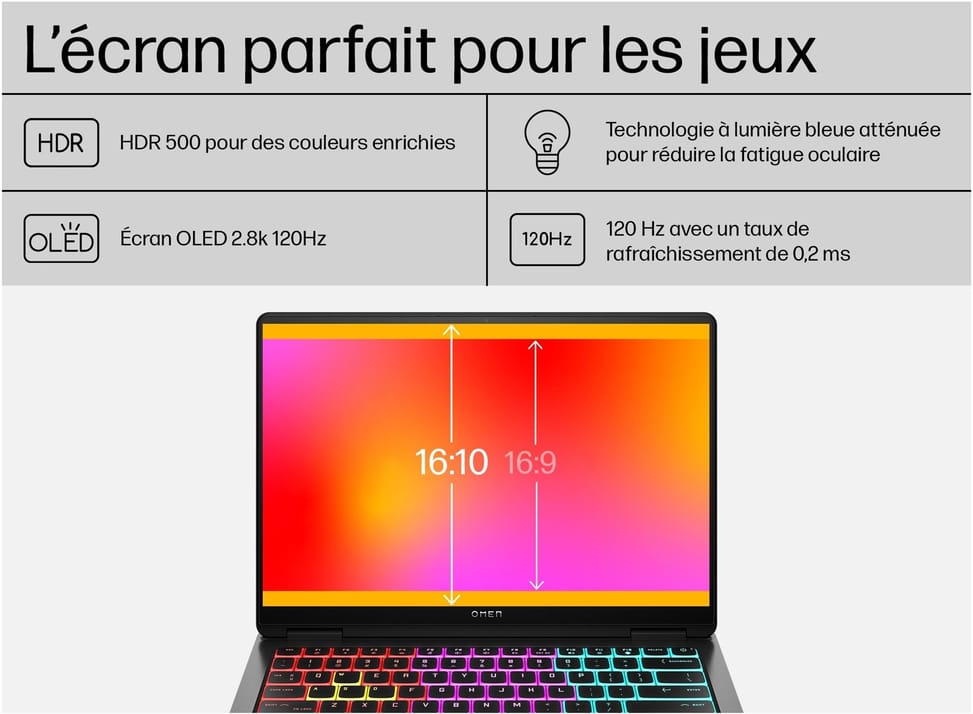PC Portable Gaming OMEN Transcend 14-fb0101nf - NVIDIA® GeForce RTX™ 4070 — image 4