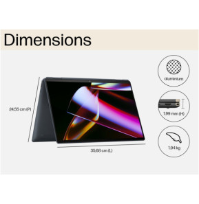 PC Portable 2 en 1 HP Spectre x360 16-aa0005nf - Écran tactile OLED 120Hz