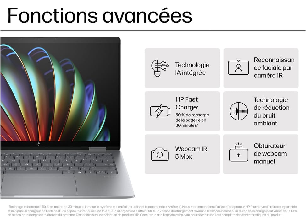 PC Portable 2 en 1 HP Envy x360 14-fa0000nf - Écran tactile OLED — image 8