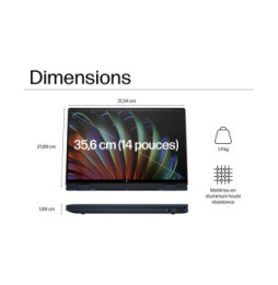 PC Portable 2 en 1 HP Envy x360 14-fc0004nf  - Écran tactile OLED