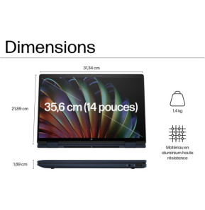 PC Portable 2 en 1 HP Envy x360 14-fc0004nf  - Écran tactile OLED