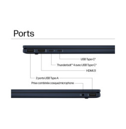 PC Portable 2 en 1 HP Envy x360 14-fc0004nf  - Écran tactile OLED
